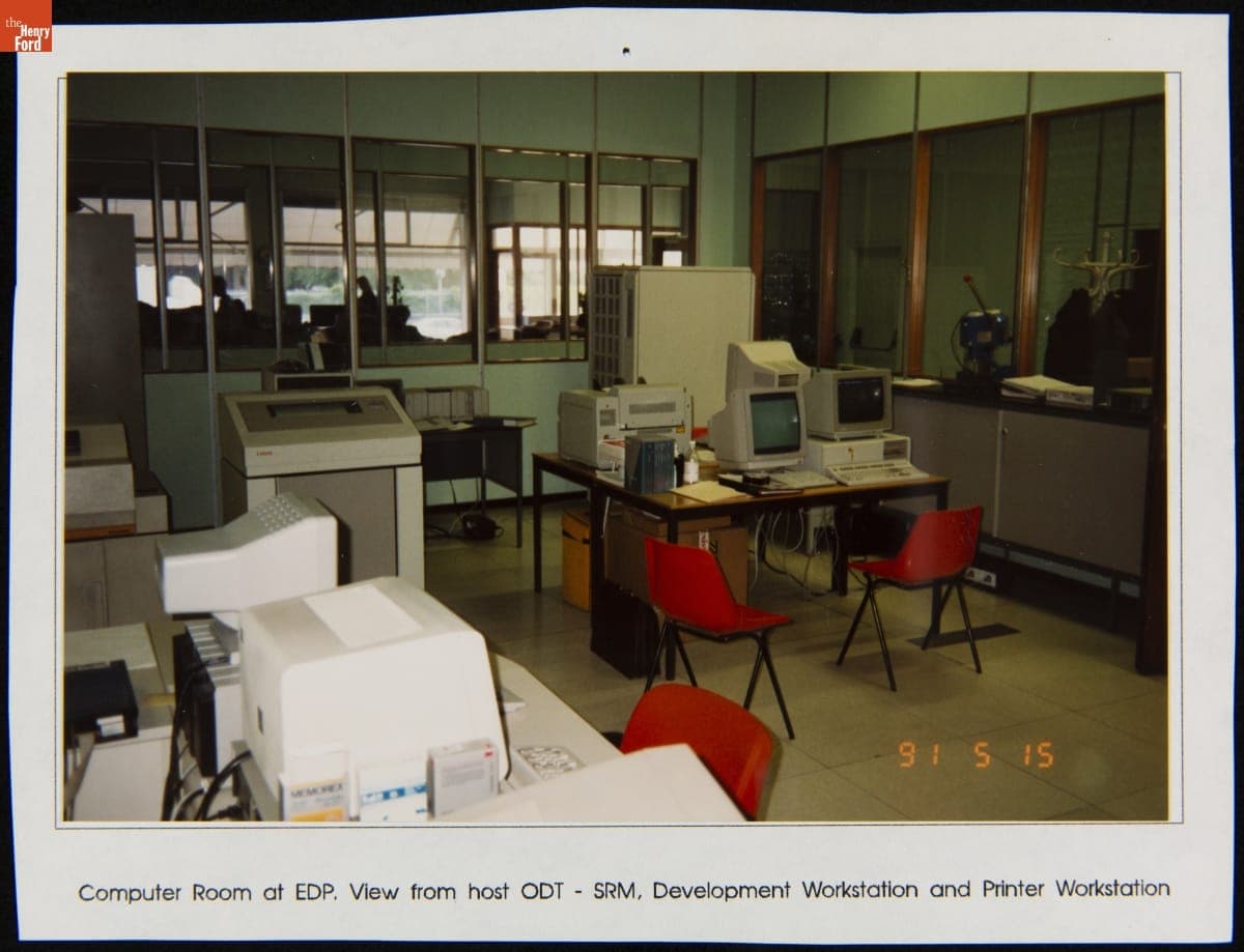 Unisys Corporation Computer Room at EDP, 1991