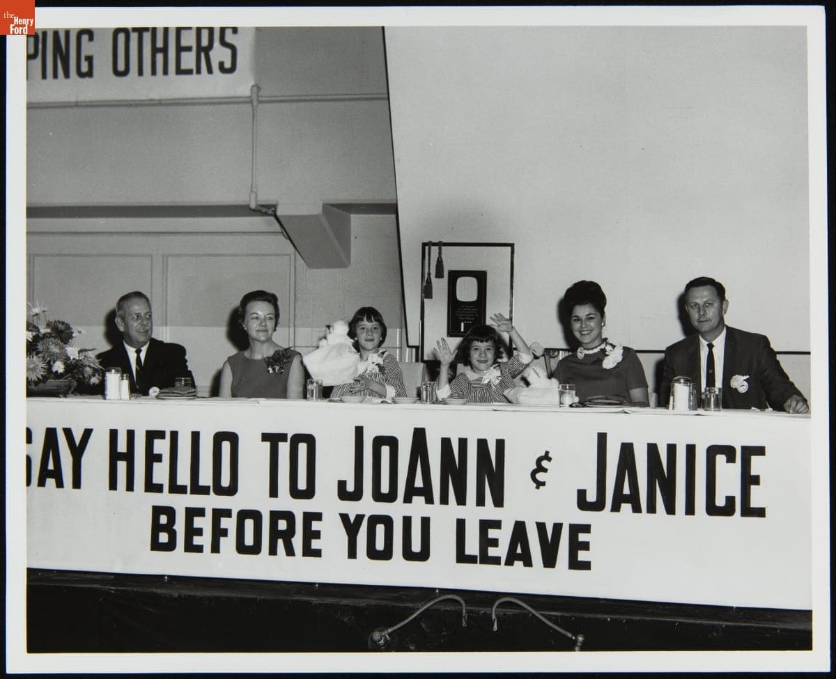 Burroughs Corporation Plymouth Plant Employees at a Fundraising Event, October 1966