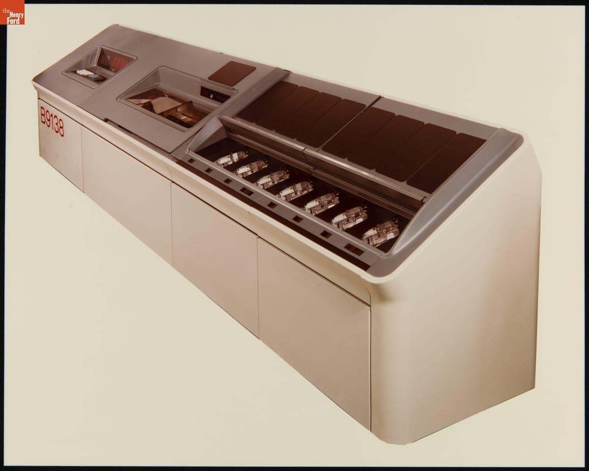 Burroughs B9138 High Speed Reader/Sorter, circa 1977