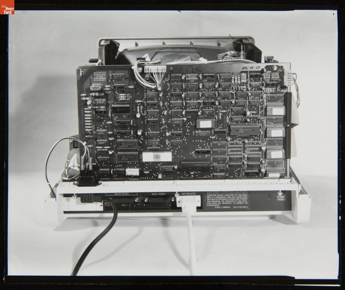 Internal View of Burroughs Equipment, September 7, 1982