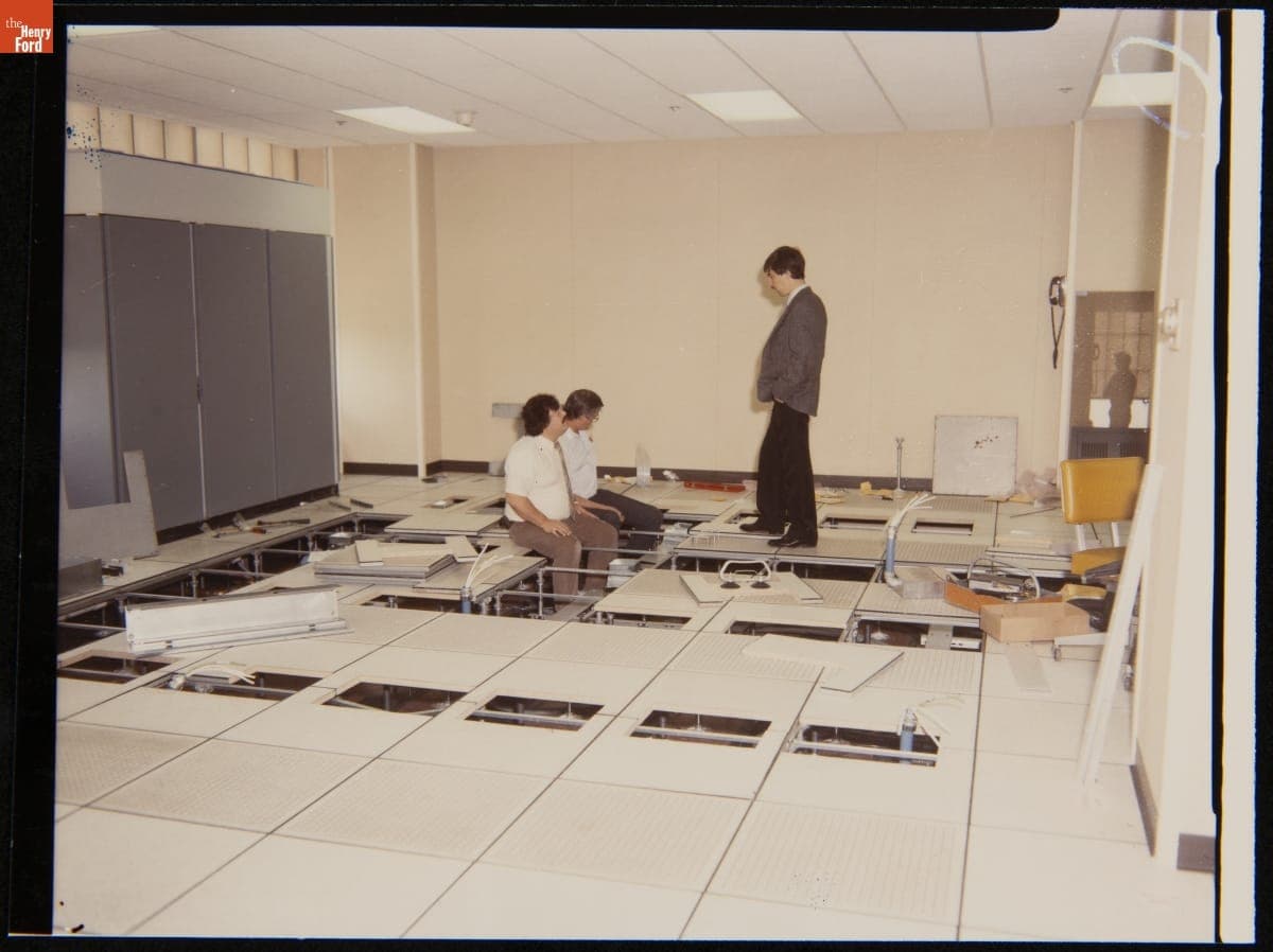 Employees Observing Frame Instructor, circa 1982