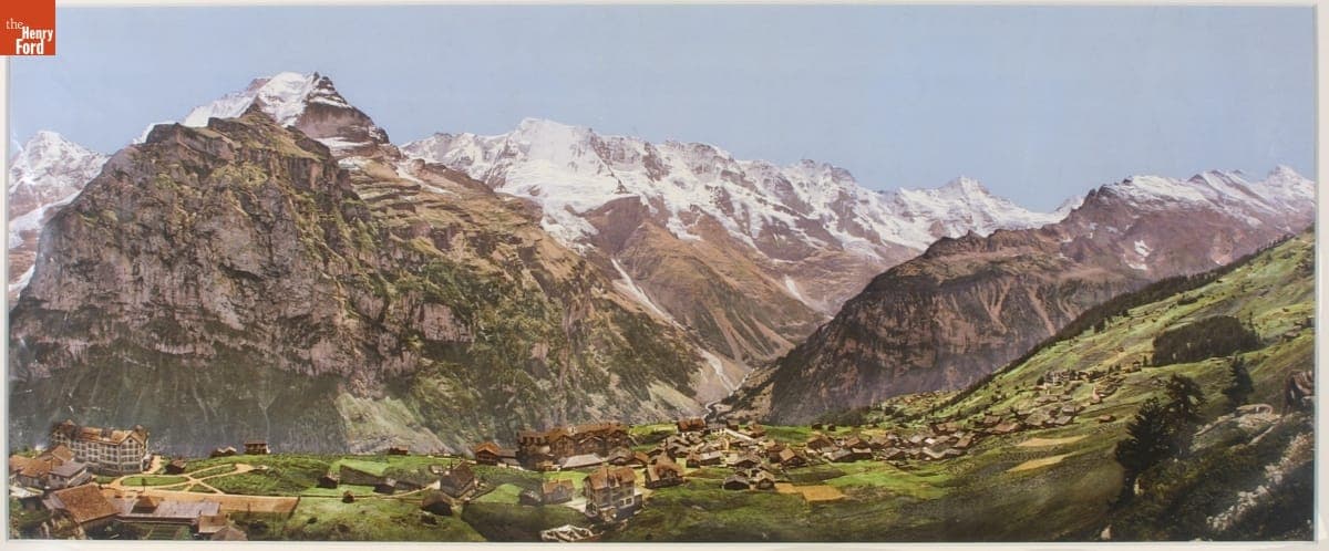 Village in the Alps, Switzerland, circa 1897