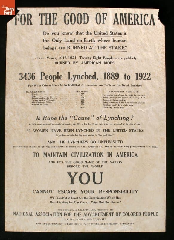 "For the Good of America... You Cannot Escape Your Responsibility," 1923