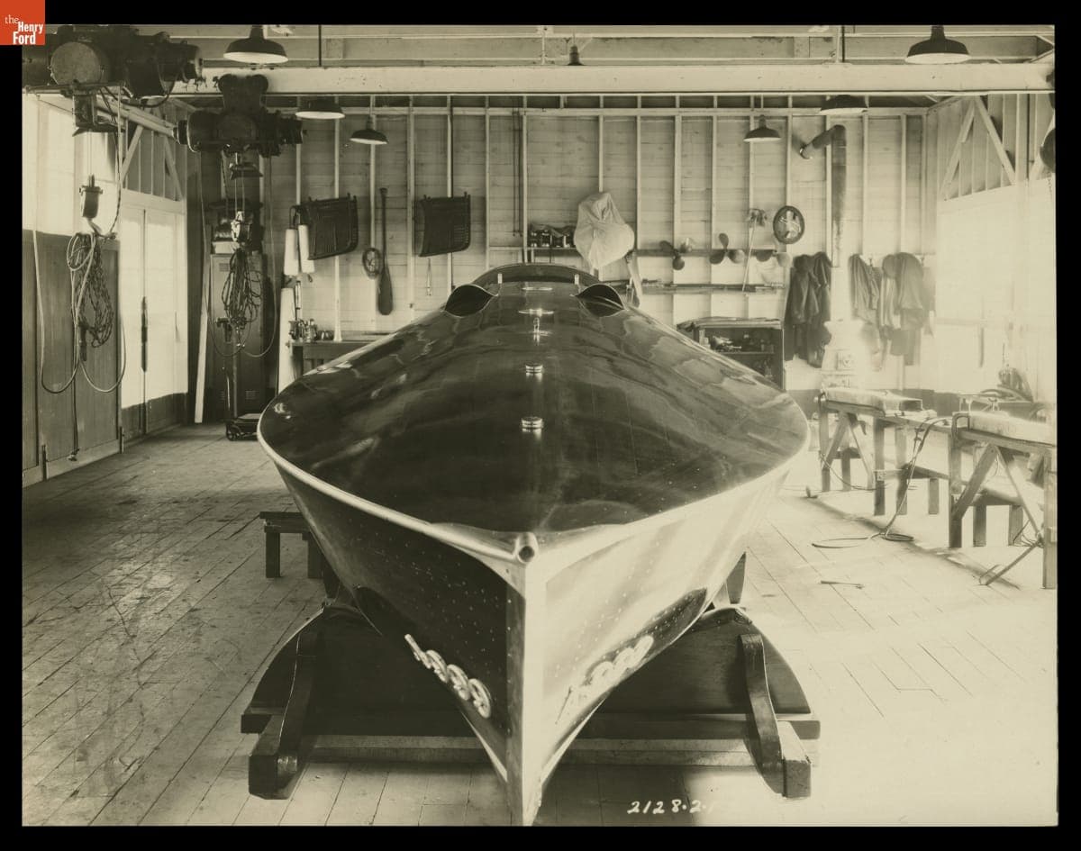 Edsel Ford's Speedboat, "Nine Ninety Nine," February 1924