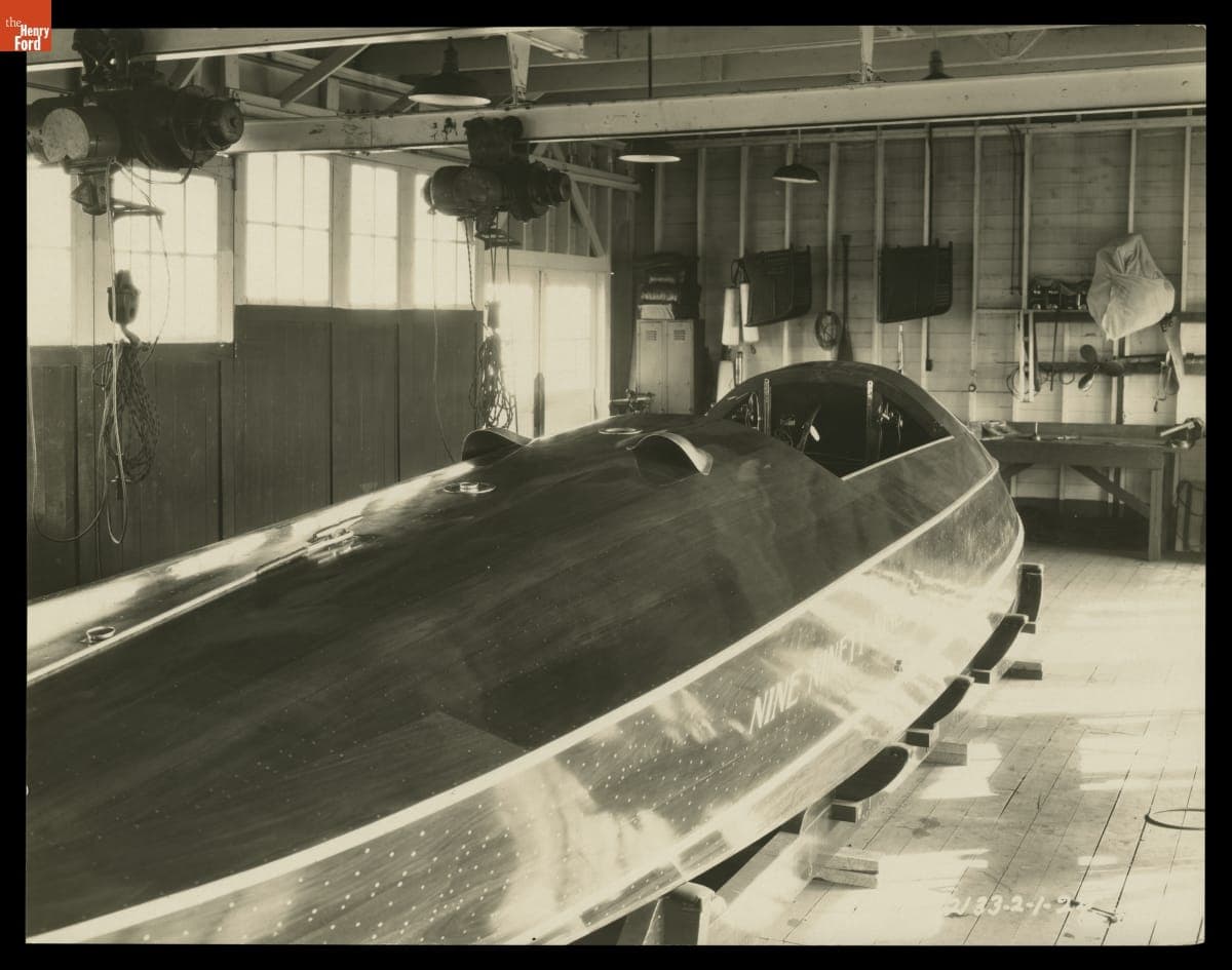 Edsel Ford's Speedboat, "Nine Ninety Nine," February 1924