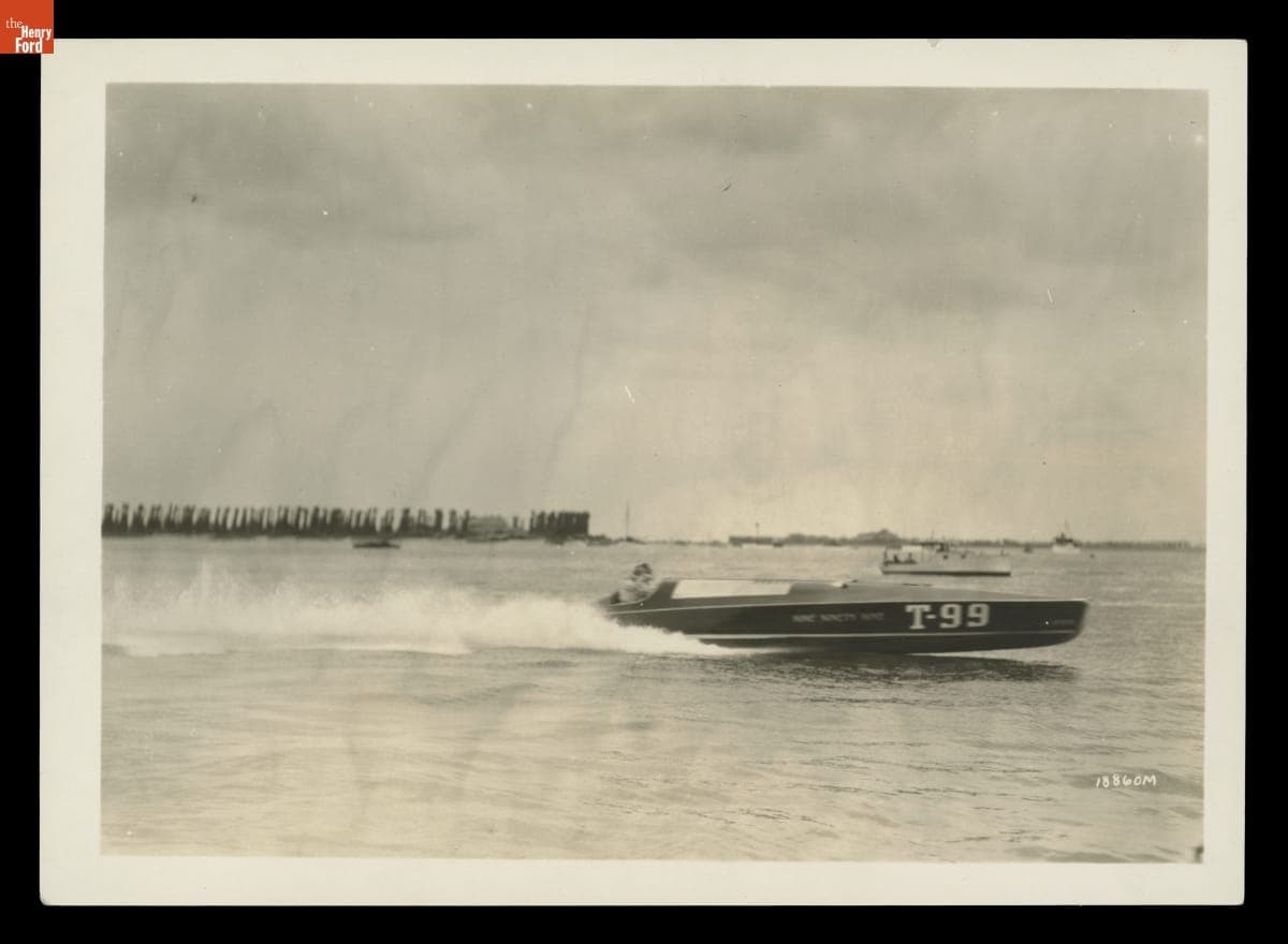 Edsel Ford's Speedboat, "Nine Ninety Nine," in Florida, circa 1924