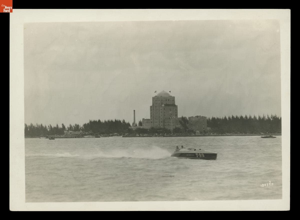Edsel Ford's Speedboat, "Nine Ninety Nine" in Florida, circa 1925