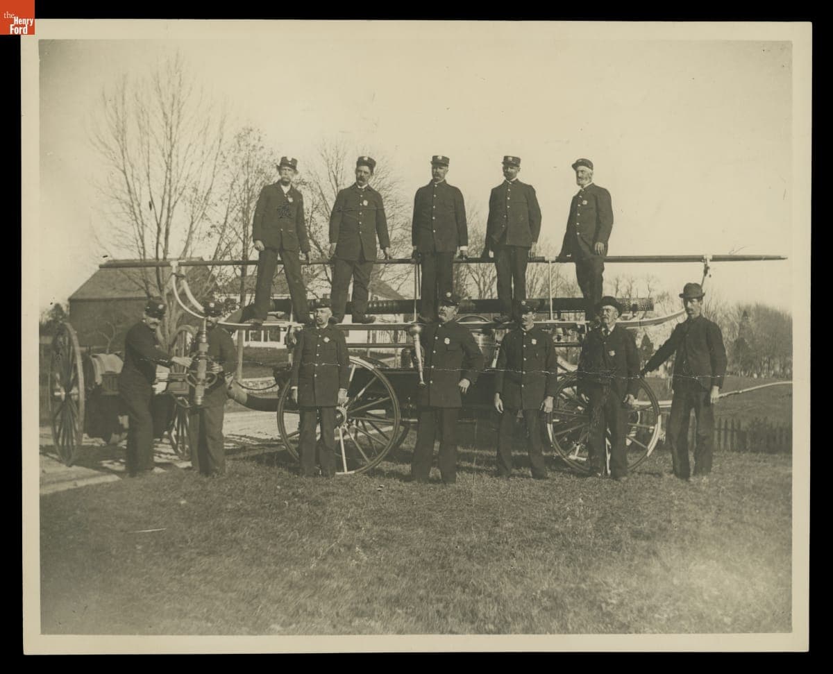 Men of the Fire Brigade of Ayers Village and West Haverhill, Massachusetts, 1897