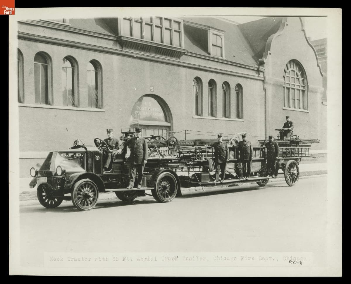 Mack Model AC Hook and Ladder Truck Used by the Chicago Fire Department, 1911-1916