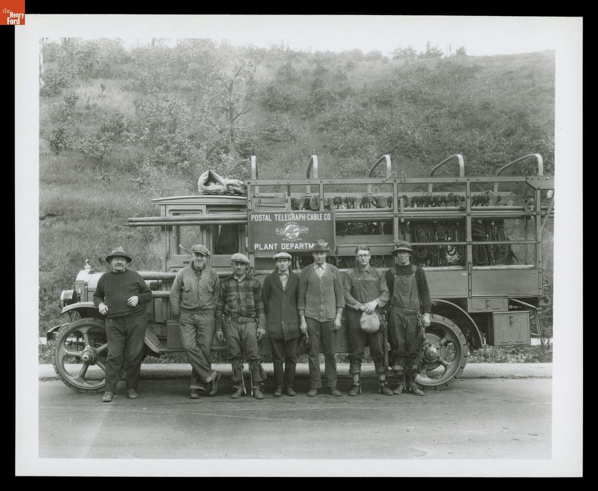 Mack Model AB Truck Used by the Postal Telegraph-Cable Co., October 1927