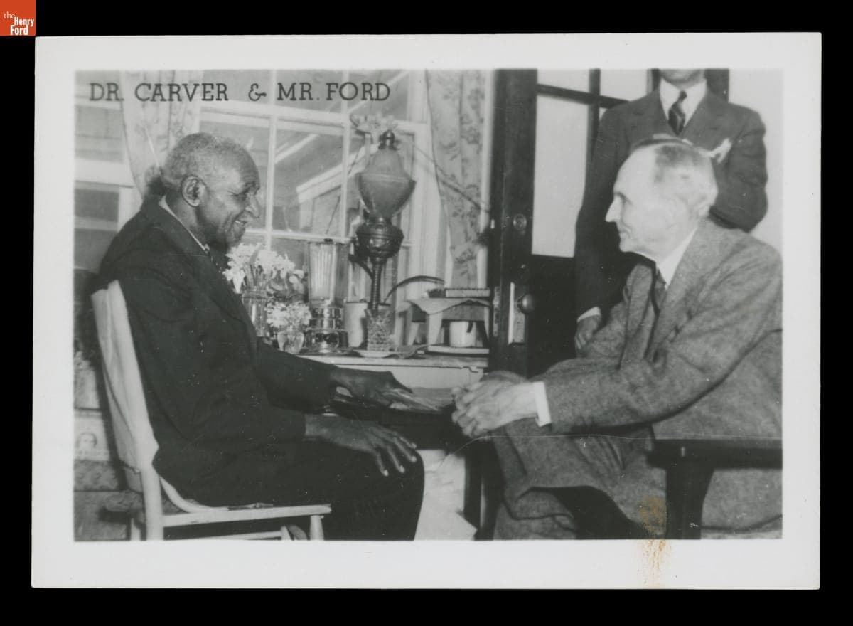 George Washington Carver and Henry Ford at Tuskegee Institute, "Dr. Carver & Mr. Ford," 1938