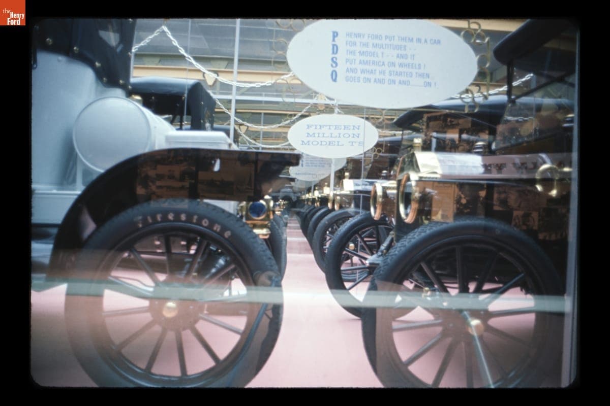 "Fifteen Million" Ford Model Ts Display in the Ford Wonder Rotunda at the New York World's Fair, 1964-1965