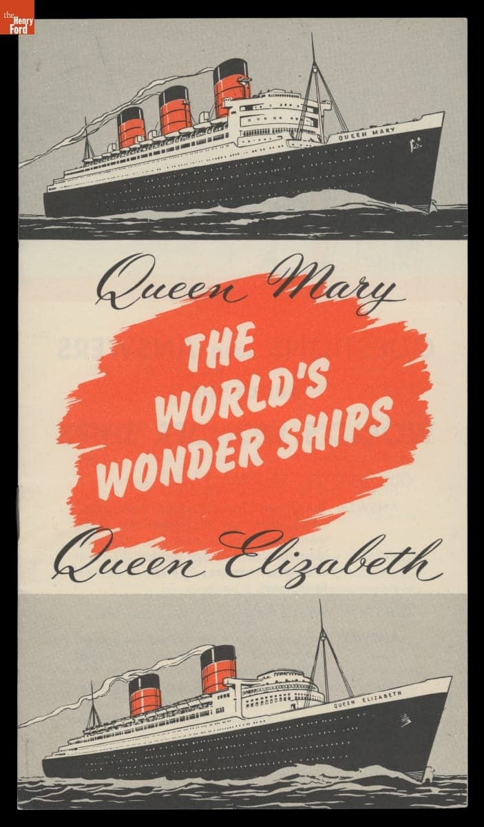 The World's Wonder Ships, Queen Mary, Queen Elizabeth, 1949