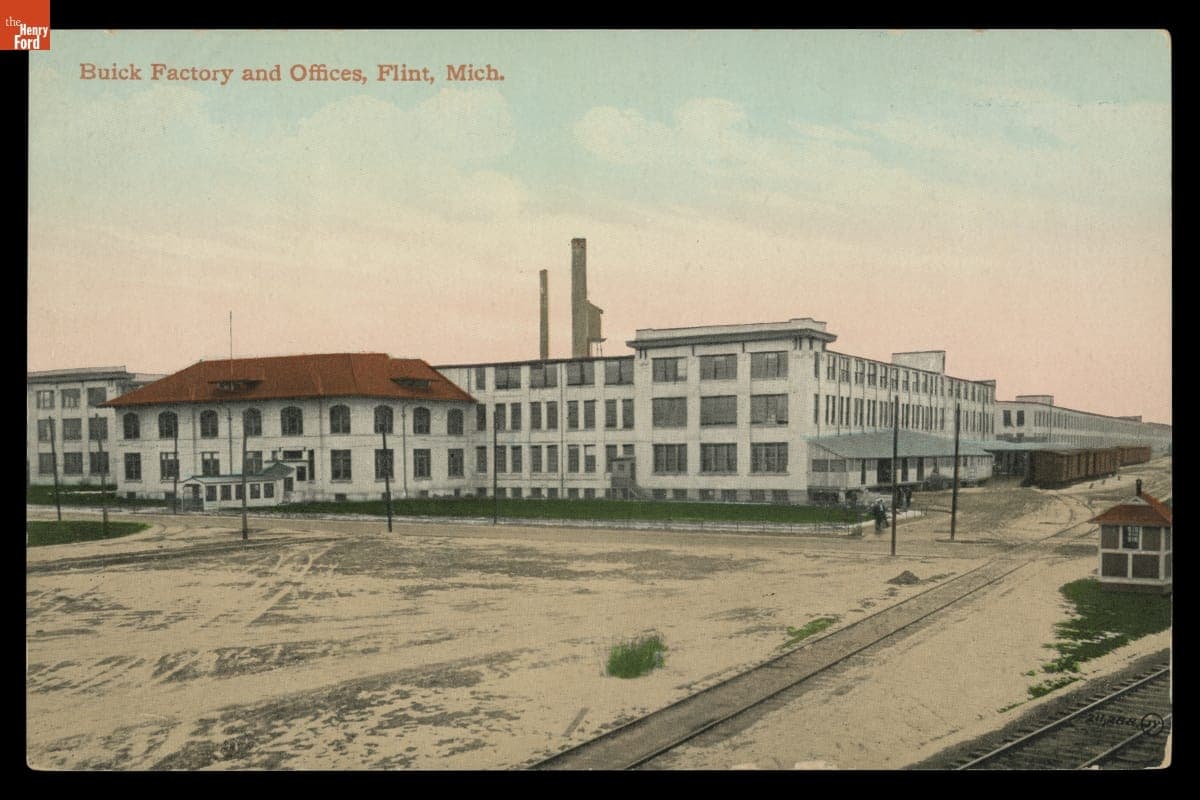 "Buick Factory and Offices, Flint, Mich.," 1907-1909