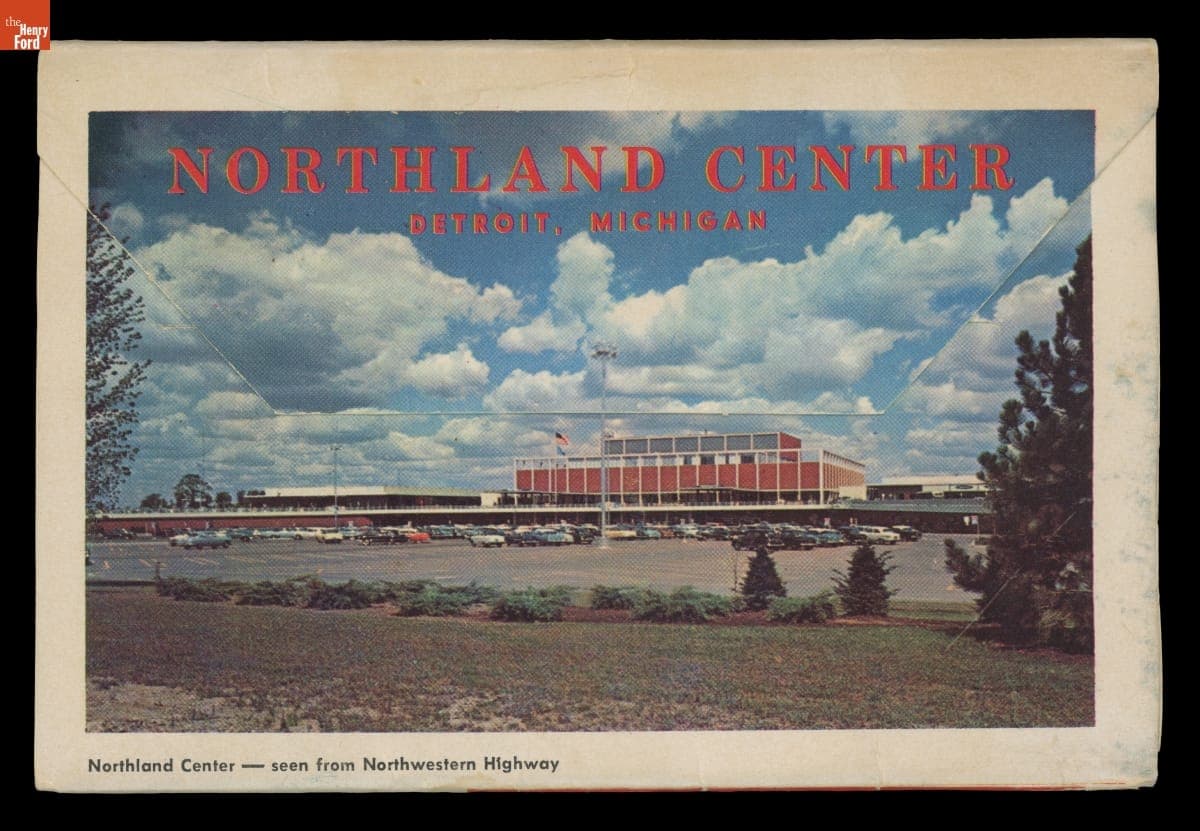 Souvenir Viewbook, "Greetings from Northland Center, Detroit, MI," 1954