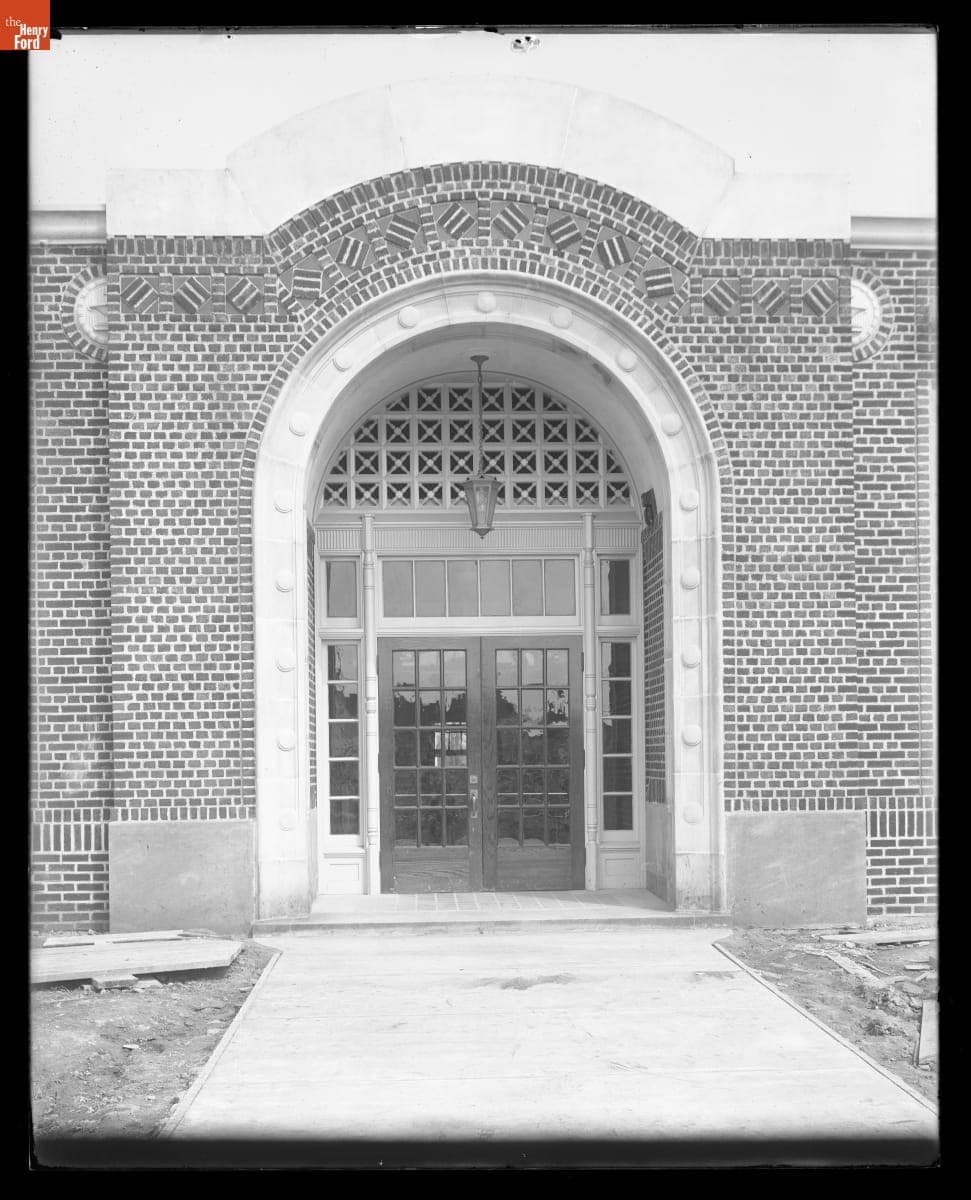 Construction, School Building in Ford Homes District, April 1921