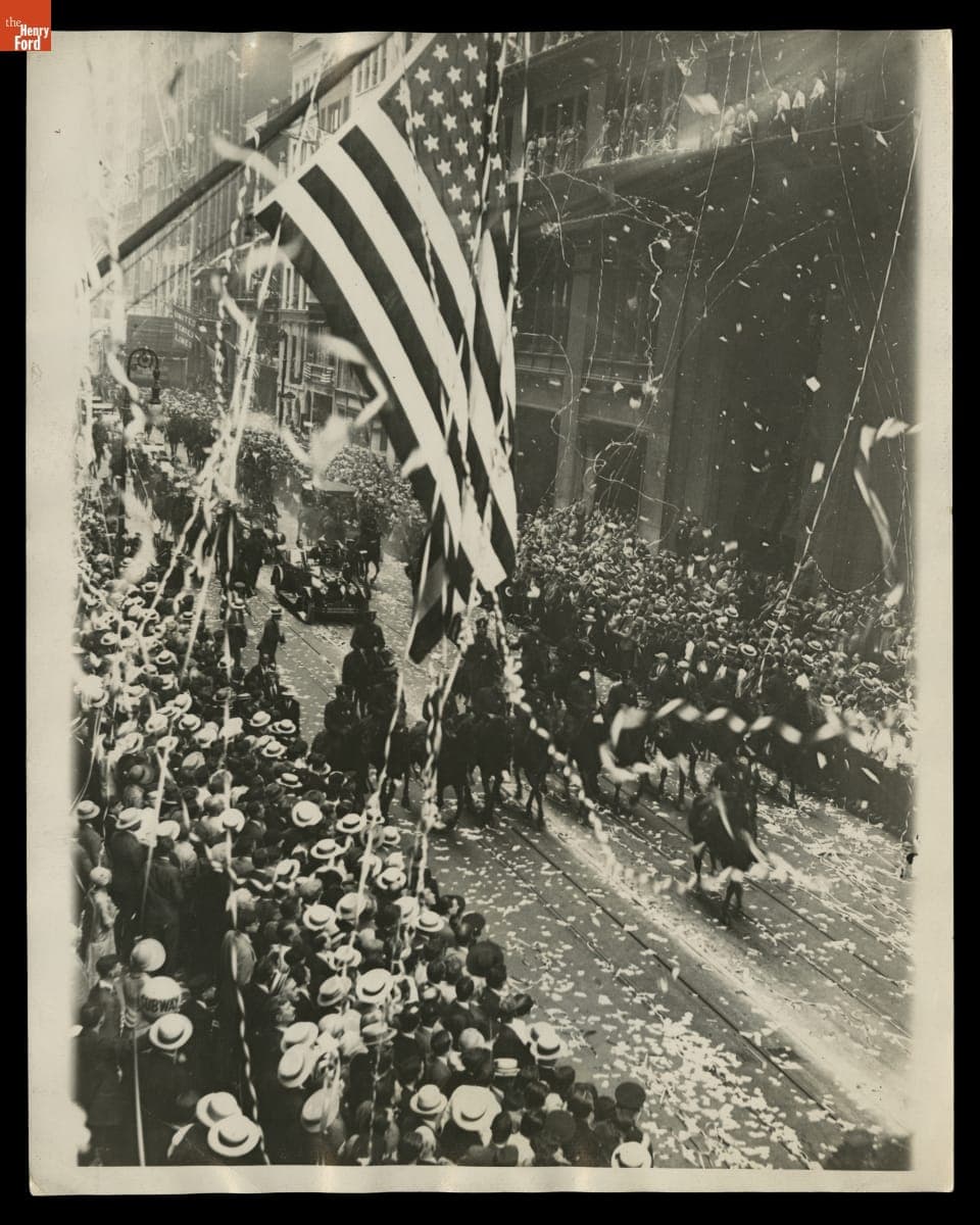 Parade in New York City in Honor of Richard Byrd's Transatlantic Flight, 1927