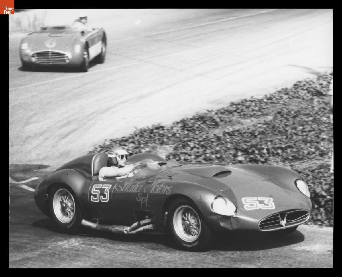 Maserati 450S Driven by Bill Krause in the First Los Angeles Examiner Grand Prix, March 1959