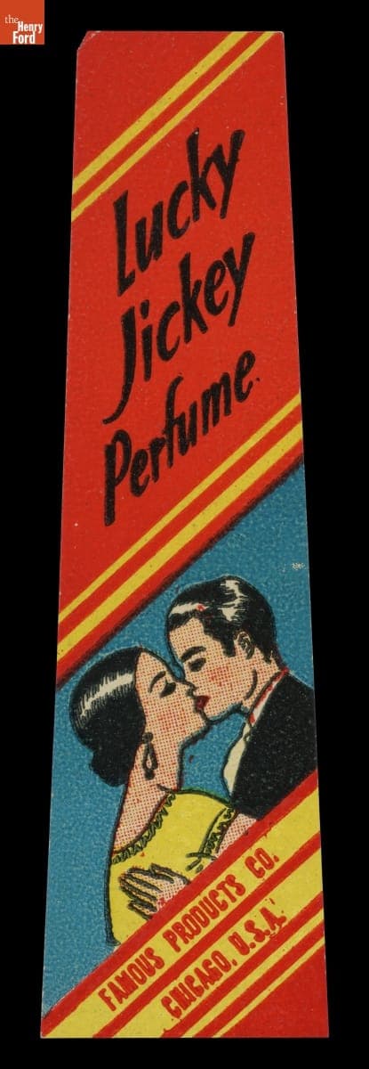 Product Label for Lucky Jickey Perfume, 1926-1946