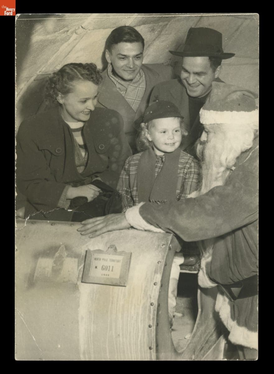 Makar Family with Santa Claus, 1949