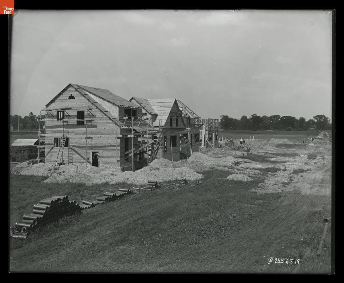 Ford Homes District Construction on Nona Street, Dearborn, Michigan, June 1919