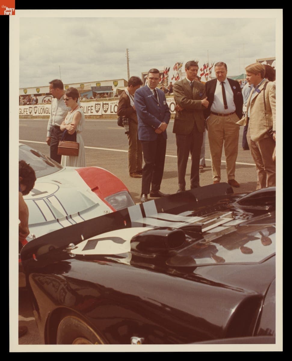 Henry Ford II and Edsel Ford II at 24 Hours of Le Mans Race, France, June 1966