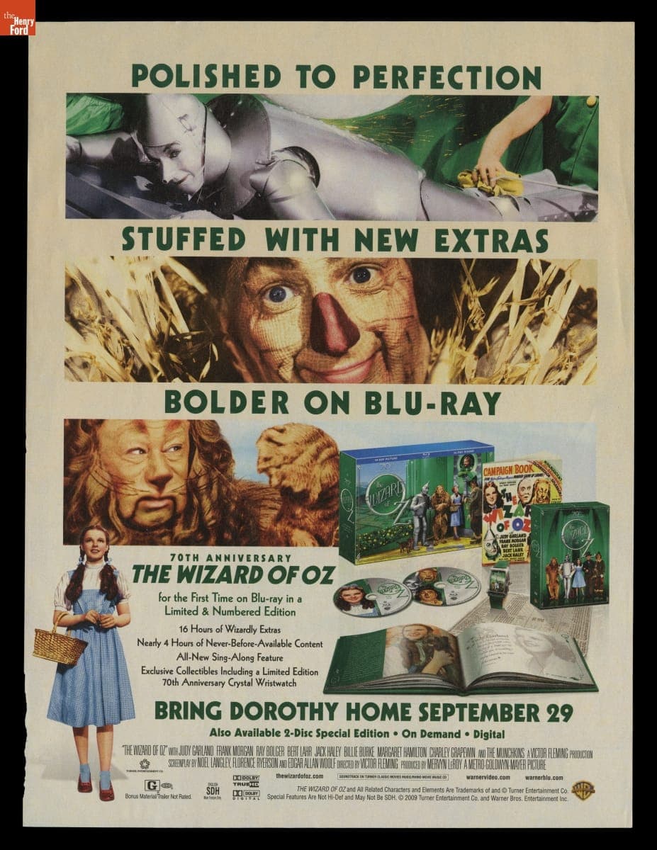 Advertisement, "Wizard of Oz" Blu-Ray Video Release, 2009