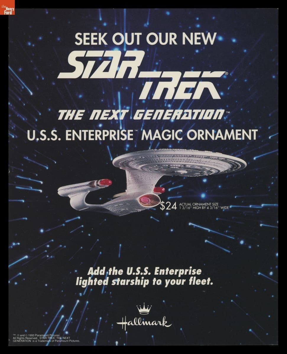 Hallmark "U.S.S. Enterprise Magic" Poster, 1993