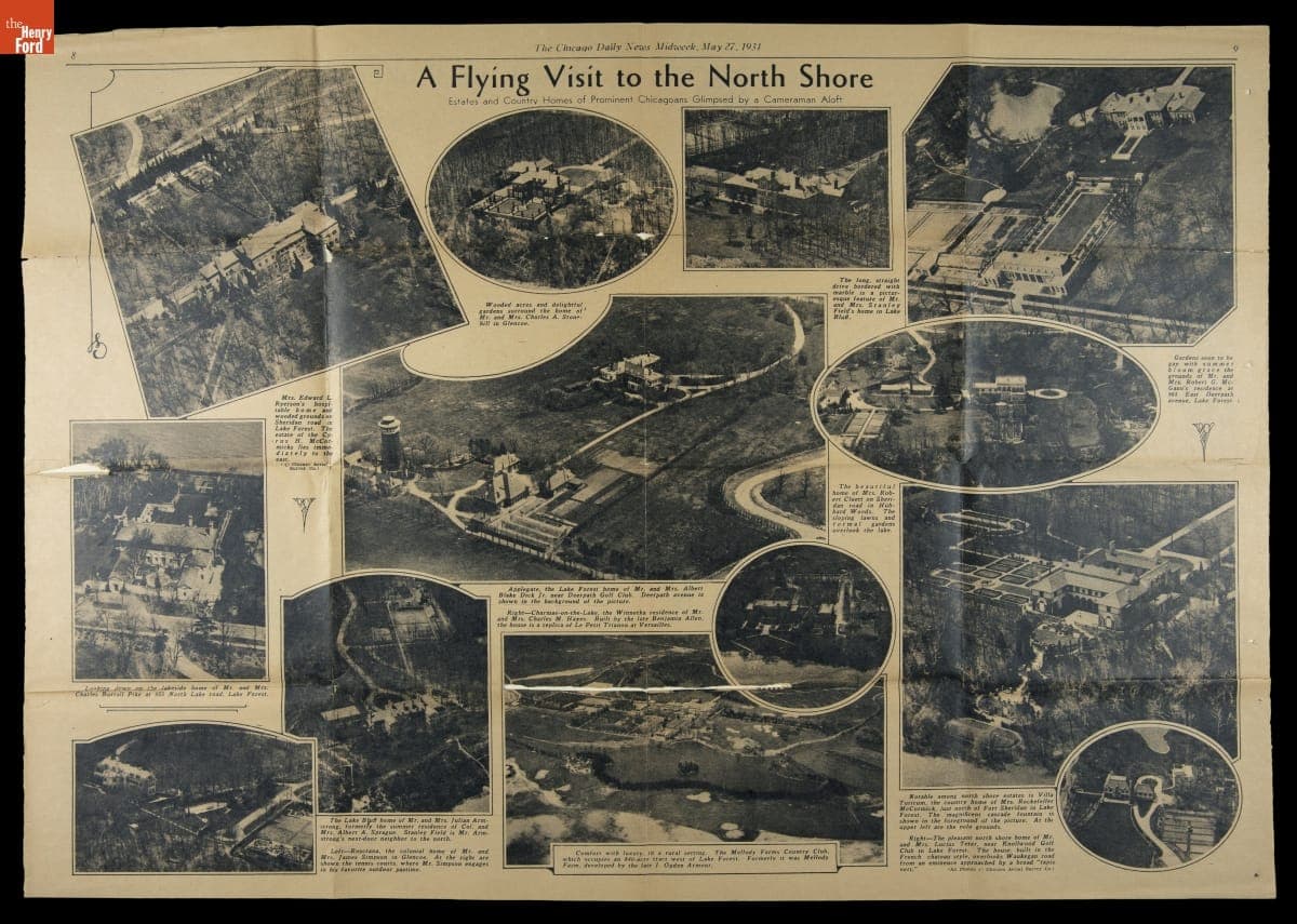 "A Flying Visit to the North Shore," Chicago Daily News, May 27, 1931