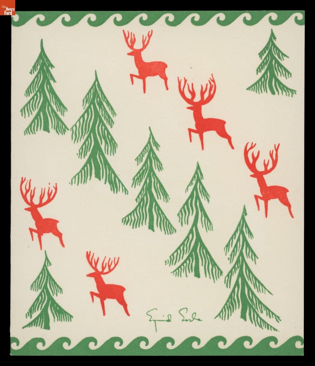 Reindeer and Trees, 1943