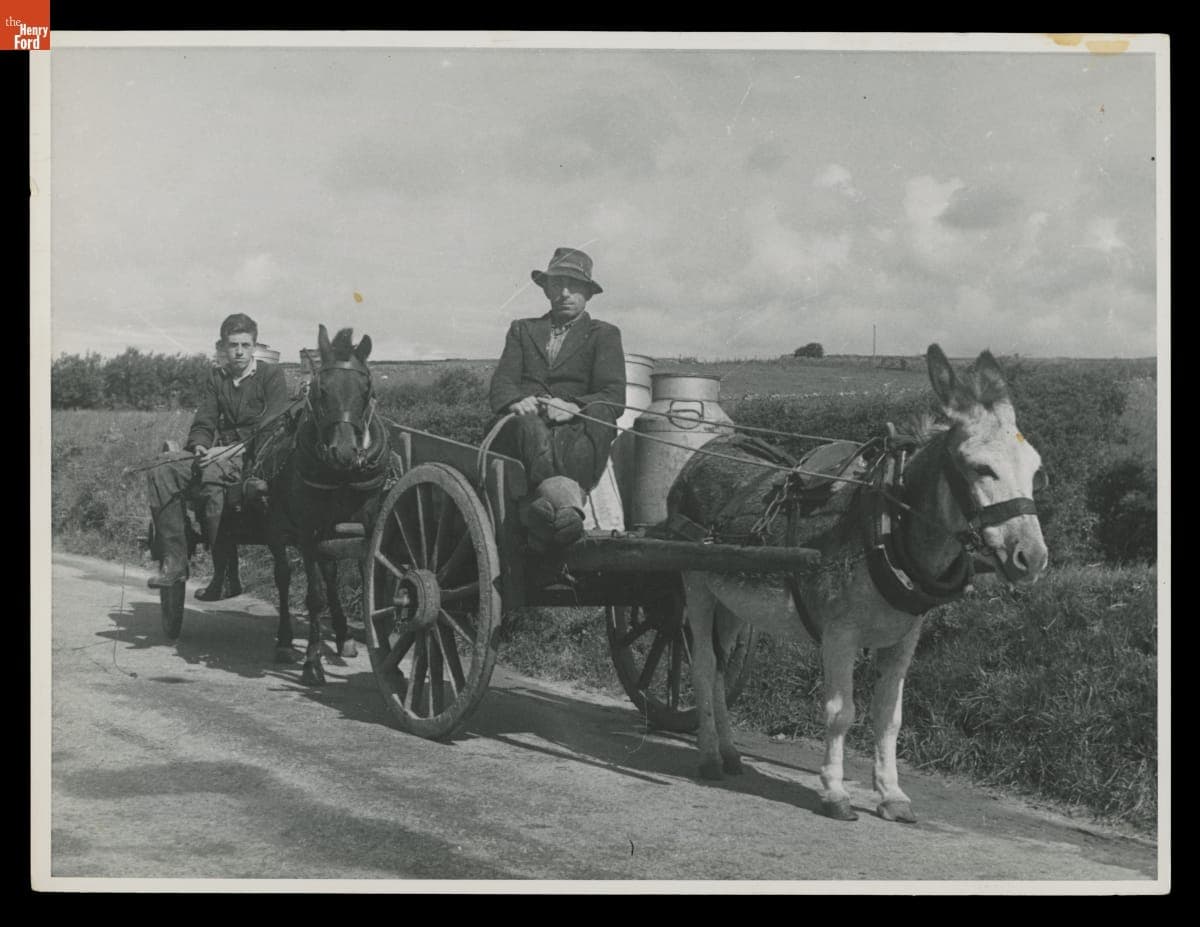 Traditional Milk Delivery in Ireland, 1948-1951