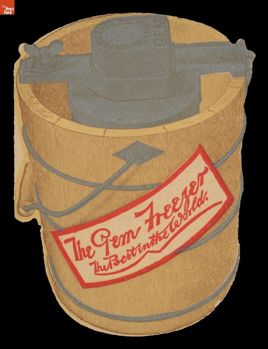 Trade Card for The Gem Freezer, "The Best in the World," 1887-1910