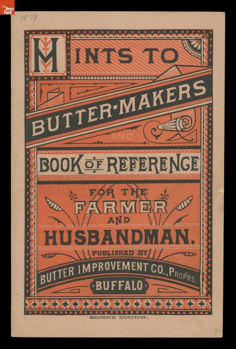 Hints to Butter Makers, Book of References for the Farmer and Husbandmen, 1879-1880