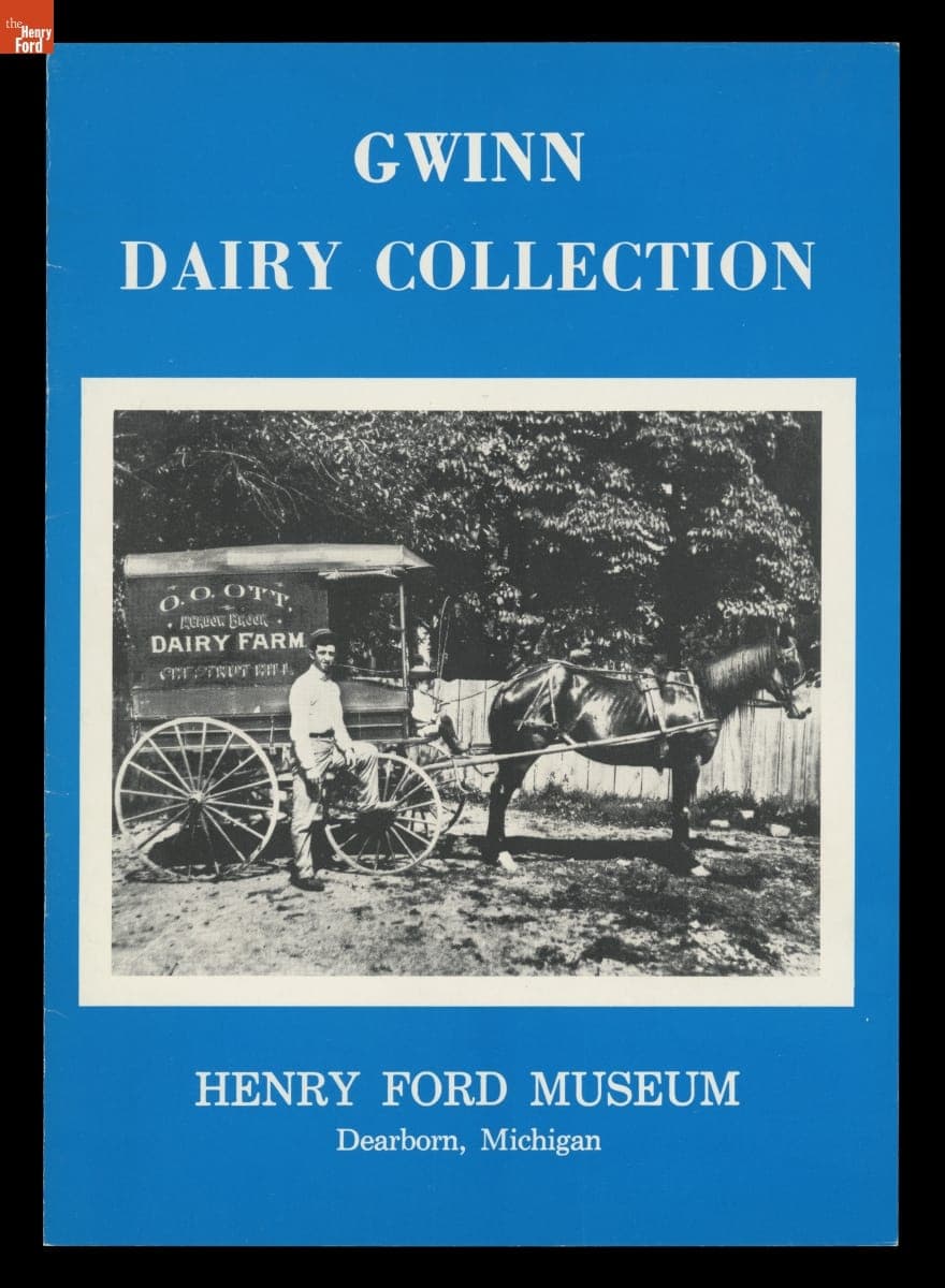 Gwinn Dairy Collection, Henry Ford Museum, Dearborn, Michigan, 1971