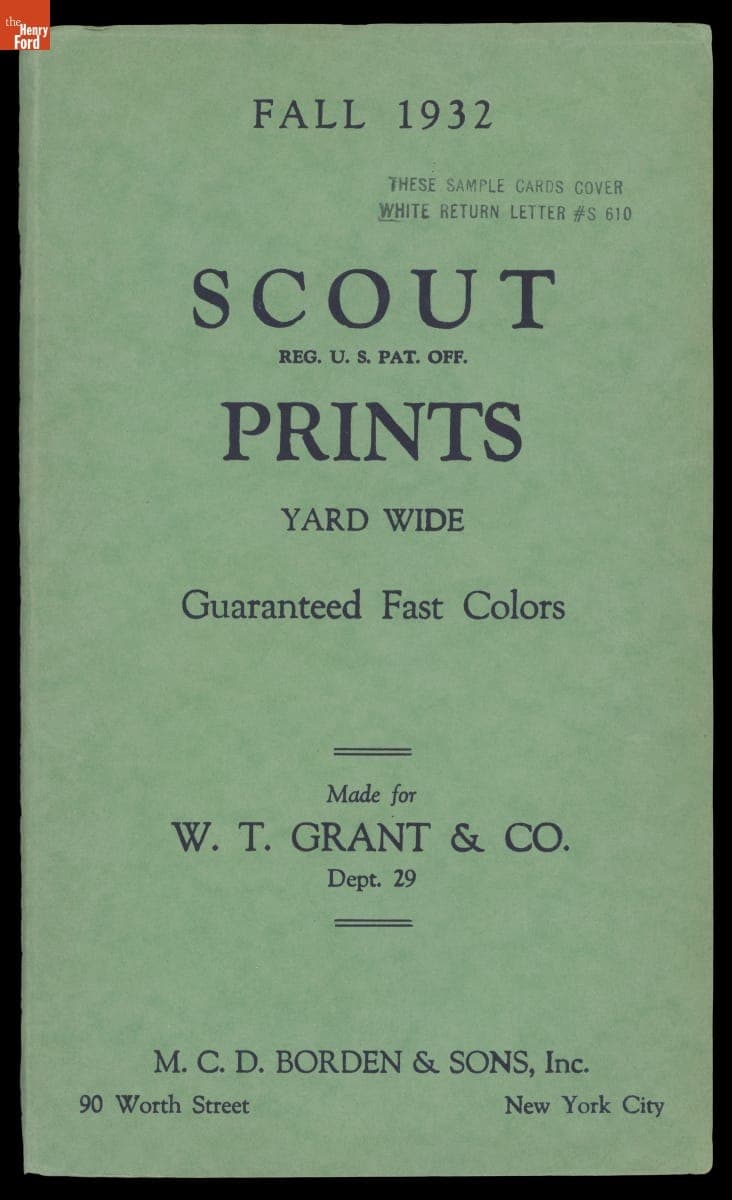 "Scout Prints" Sample Book, Fall 1932
