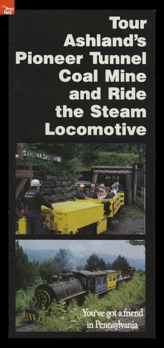 Brochure, "Tour Ashland's Pioneer Tunnel Coal Mine and Ride the Steam Locomotive," circa 1985