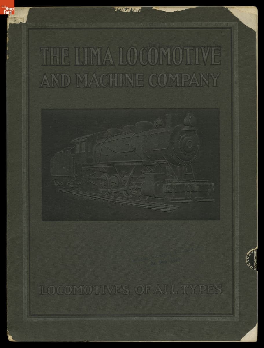 Lima Locomotives: Catalog Number 16, 1911