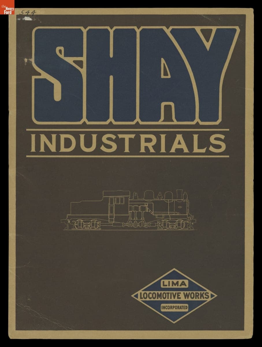 Lima Locomotive Works Catalog, "Shay Geared Locomotives for Industrial Service," 1921