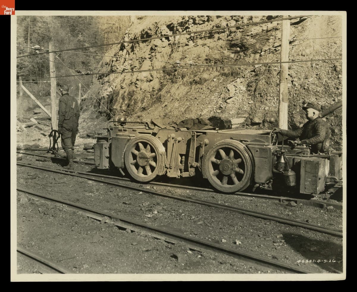 Mine Train Locomotive in West Virginia, April 1926