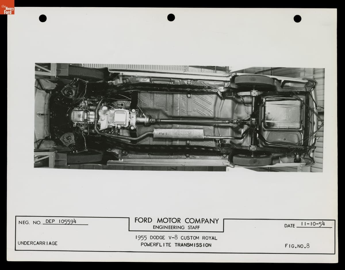 1955 Dodge V-8 Custom Royal Powerflite Transmission, November 1954