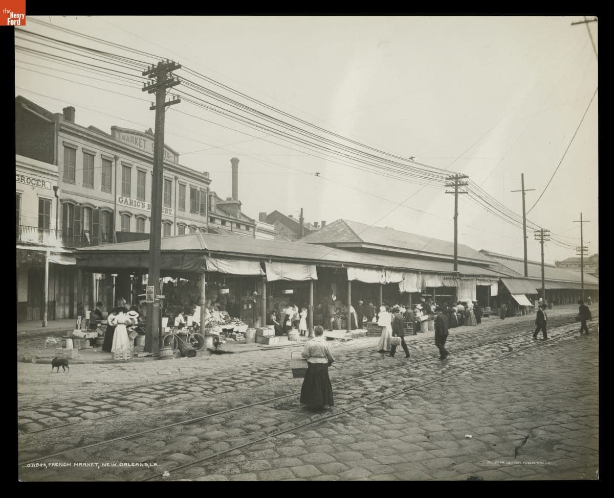 French Market, New Orleans, Louisiana, circa 1910
