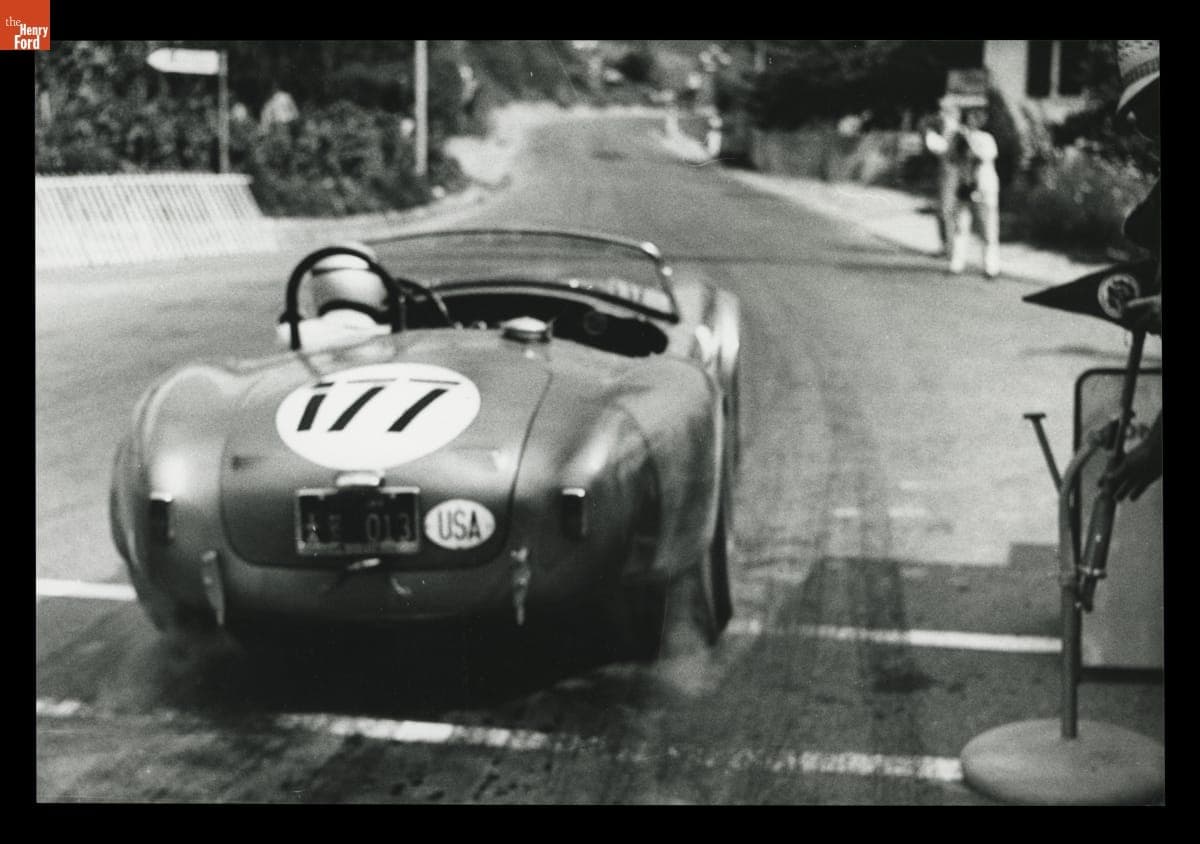 Shelby Cobra Driven by Jo Schlesser in the Sierre Montagna Hill Climb, August 1964