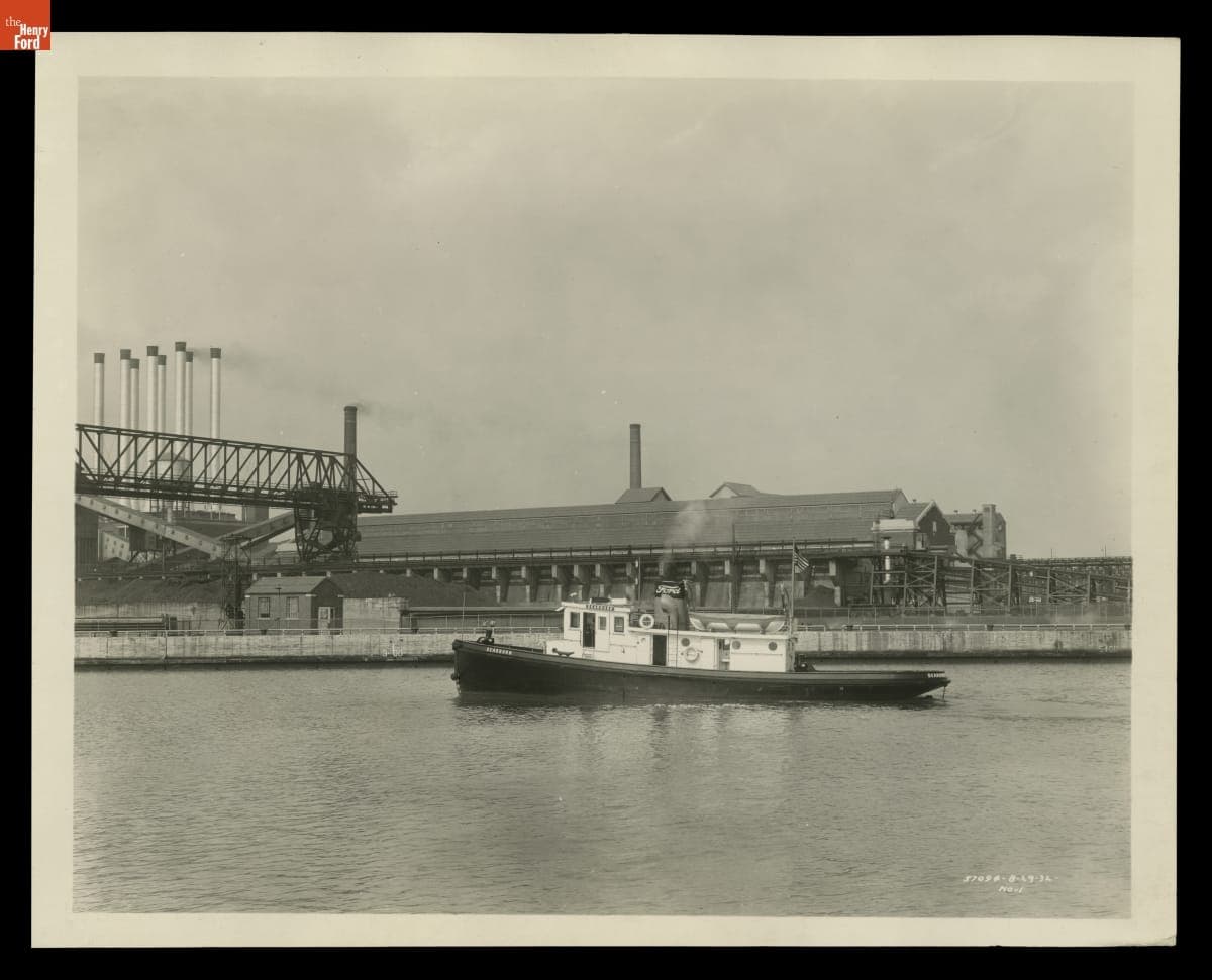 Ford Motor Company Tugboat "Dearborn," August 1932