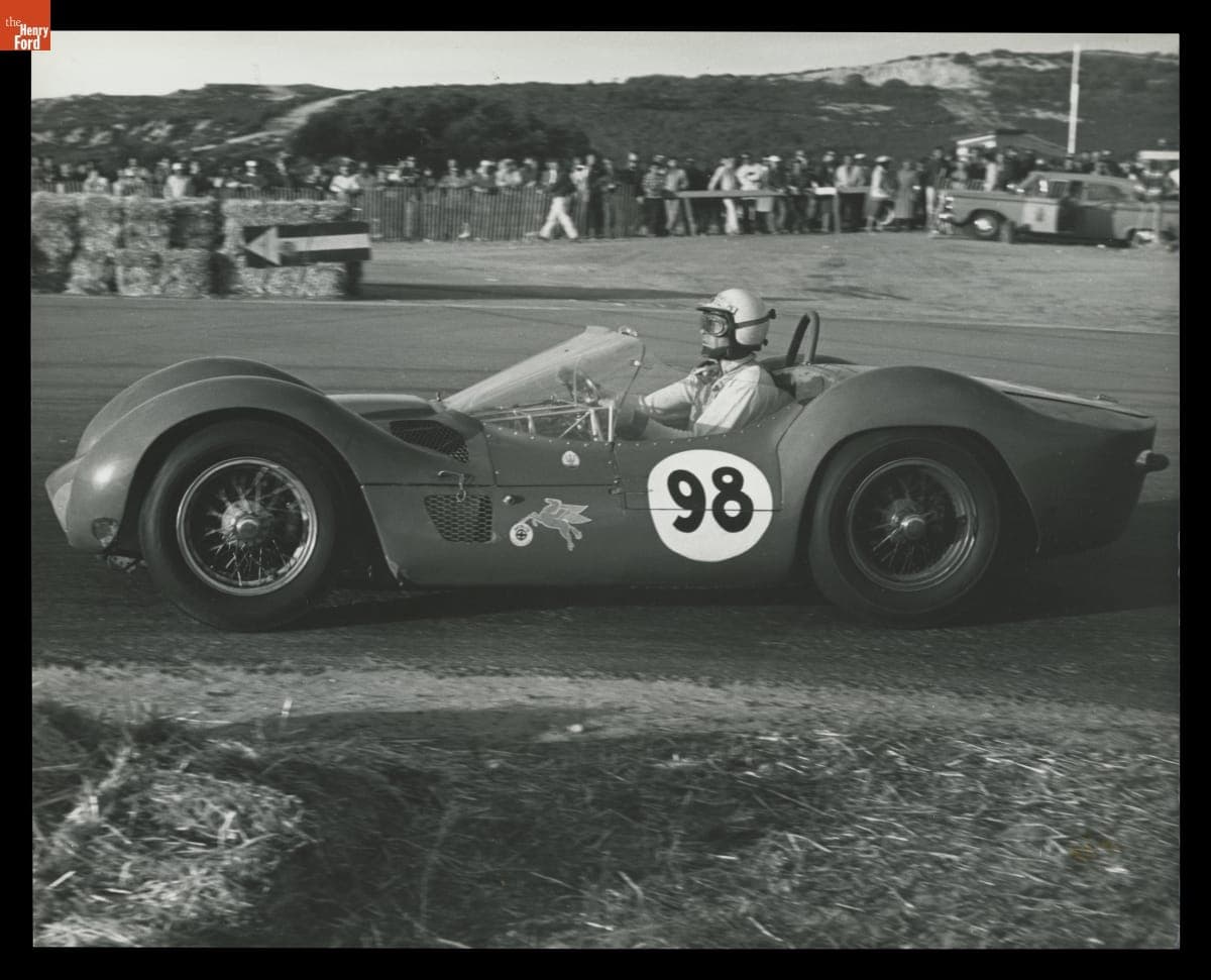 Maserati Tipo 61 Driven by Carroll Shelby in the 1st Annual Pacific Grand Prix, Laguna Seca, October 1960