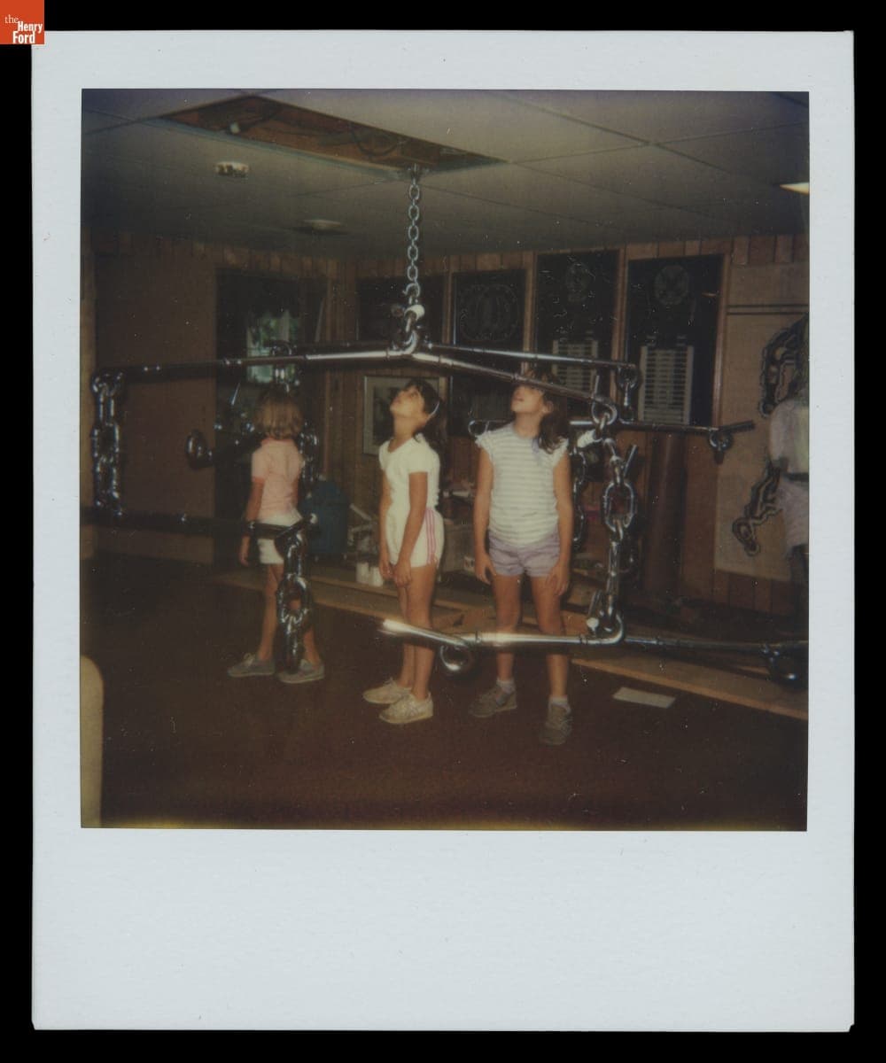 Lillian Schwartz and Arno Penzias Installing "Capricious Constellation" Sculpture in Lillian's Home, circa 1984