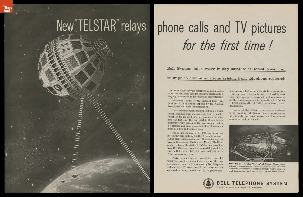 "New TELSTAR Relays," Bell Telephone System Advertisement, 1962