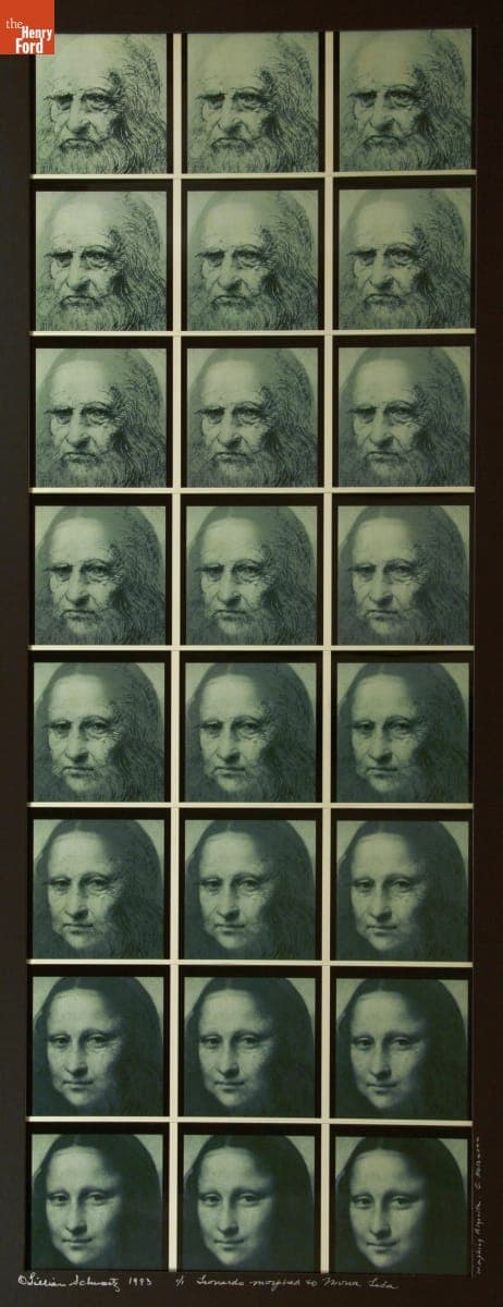 "Leonardo Morphed to Mona Lisa" by Lillian F. Schwartz, 1993