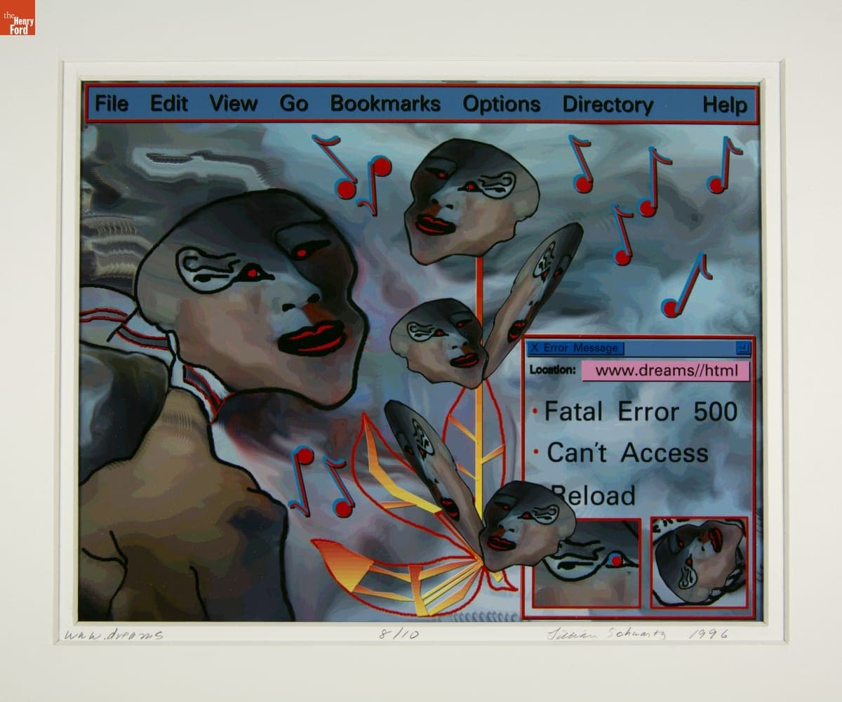 "WWW.Dreams" by Lillian F. Schwartz, 1996