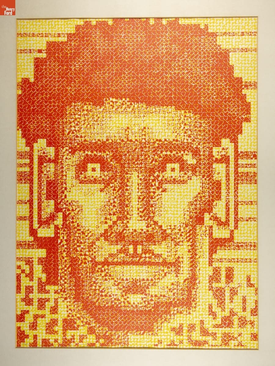 "Head" by Lillian F. Schwartz with Kenneth C. Knowlton, 1969