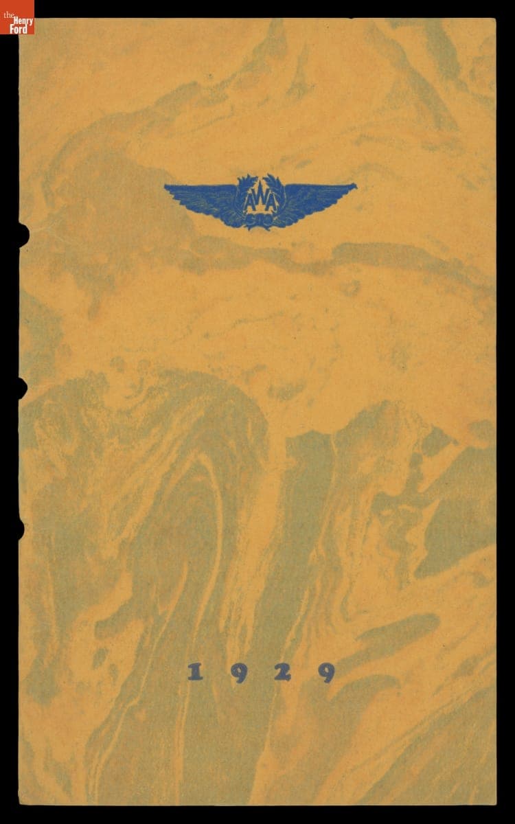 Program for Women's Aeronautical Association of Detroit, "Fly High," 1929